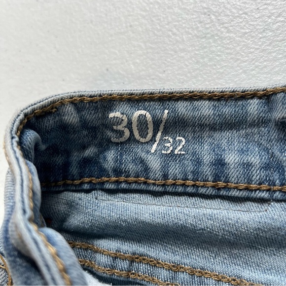 Women’s Blue Johnny Straight Leg Distressed Jeans - Picture 5 of 8